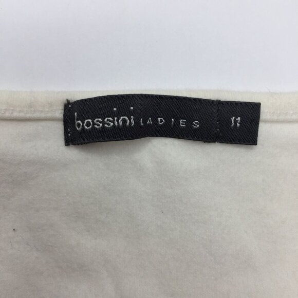 Set 2 Bossini Ladies T-Shirts Cap Sleeves White Camo Brown Green Spring Size 11 - Picture 11 of 13